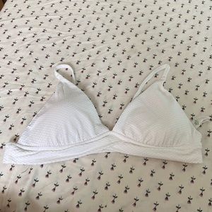 Aerie white triangle bikini top size XXL